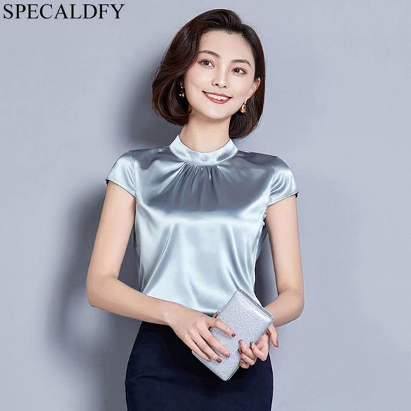 women's blouses & shirts 2021 silk blouse women fashion elegant o-neck short sleeve solid shirt summer casual blusas femininas, White
women's blouses & shirts 2021 silk blouse women fashion elegant o-neck short sleeve solid shirt summer casual blusas femininas, White