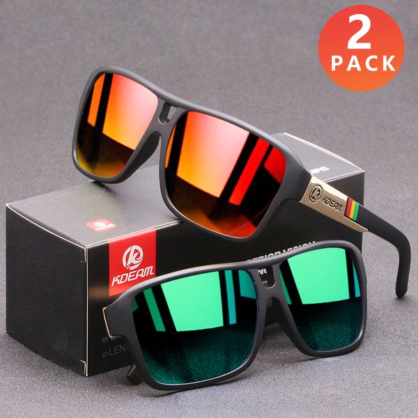 2 pack kdeam sports polarized sunglasses men fashion square outdoor travel goggles ultralight eyeglasses, White;black
2 pack kdeam sports polarized sunglasses men fashion square outdoor travel goggles ultralight eyeglasses, White;black