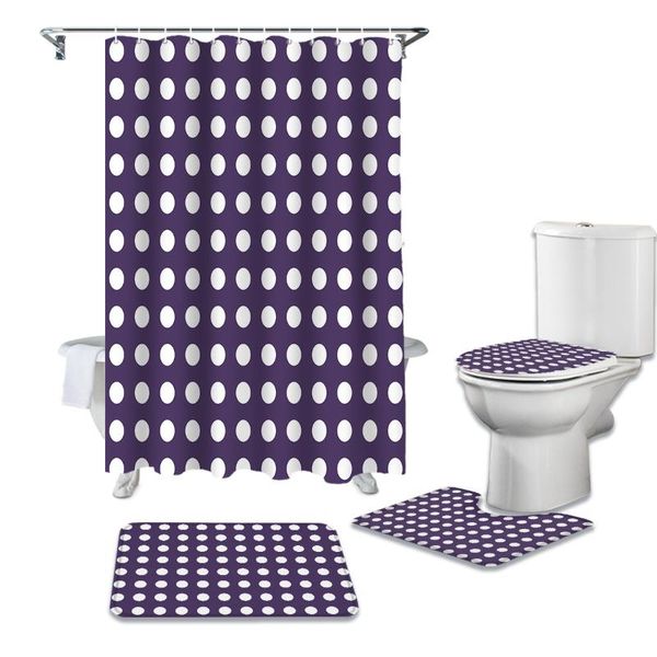 shower curtains geometric wave point purple curtain toilet lid cover bath mat set bathroom non-slip rug bathtub home decor
shower curtains geometric wave point purple curtain toilet lid cover bath mat set bathroom non-slip rug bathtub home decor