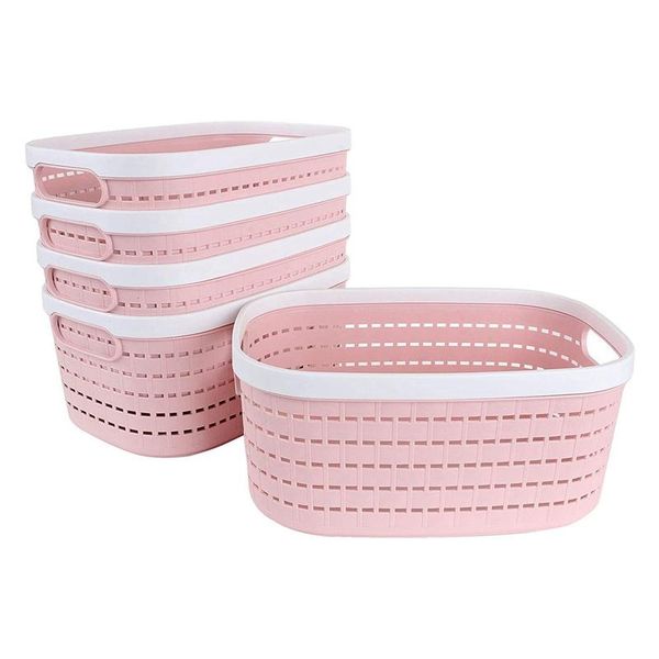 storage baskets 5pcs plastic basket with handles,storage bins and organization containers for bathroom,dorm room
storage baskets 5pcs plastic basket with handles,storage bins and organization containers for bathroom,dorm room