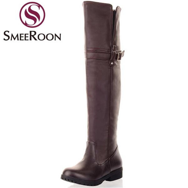 boots smeeroon selling over the knee 2021 arrive buckle flat square heels winter women plus size 34-43, Black
boots smeeroon selling over the knee 2021 arrive buckle flat square heels winter women plus size 34-43, Black