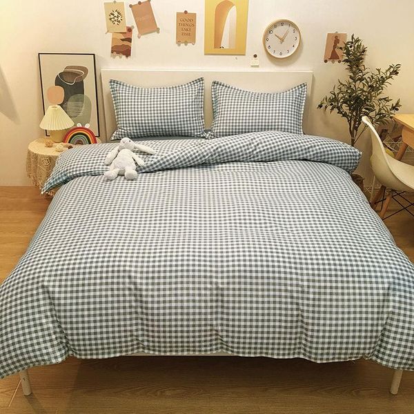 bedding sets grid set with quilt duvet cover flat sheet pillowcase boys girls children single full bed linen
bedding sets grid set with quilt duvet cover flat sheet pillowcase boys girls children single full bed linen