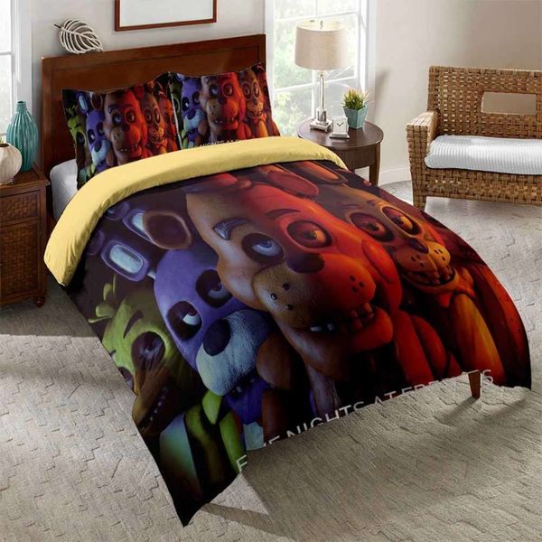 2/3pcs five nights at freddy's bedding sets twin full  king size quilt cover pillowcase teens single double duvet cover set 
2/3pcs five nights at freddy's bedding sets twin full  king size quilt cover pillowcase teens single double duvet cover set