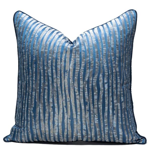 cushion/decorative pillow modern style sofa throw pillows case high precision striped blue jacquard cushion cover model room soft bed backre
cushion/decorative pillow modern style sofa throw pillows case high precision striped blue jacquard cushion cover model room soft bed backre