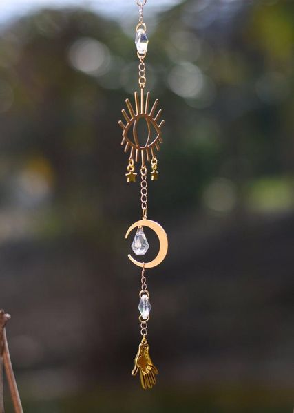 keychains sun catcher crystal prism moon eye home decor for windows celestial body, Silver
keychains sun catcher crystal prism moon eye home decor for windows celestial body, Silver