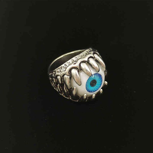 one-eyed monster biker rings for men hip hop teeth vintage with eye punk demon tooth ring, Silver
one-eyed monster biker rings for men hip hop teeth vintage with eye punk demon tooth ring, Silver