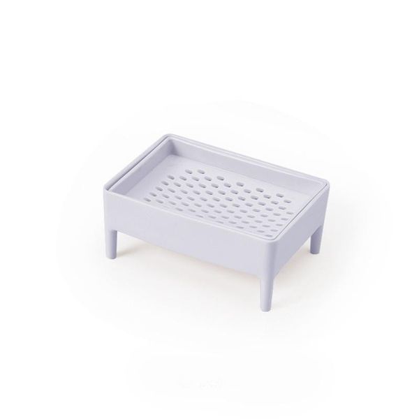 soap dishes 1pc double layer drain storage box diy home bathroom toilet holder supplies
