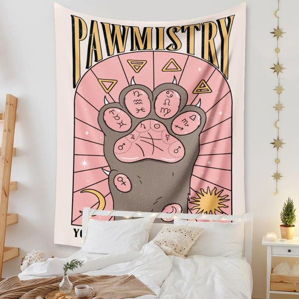tapestries cat paws tapestry witchcraft tarot bohemian style decoration home hippie mattress girls dorm room decor
tapestries cat paws tapestry witchcraft tarot bohemian style decoration home hippie mattress girls dorm room decor