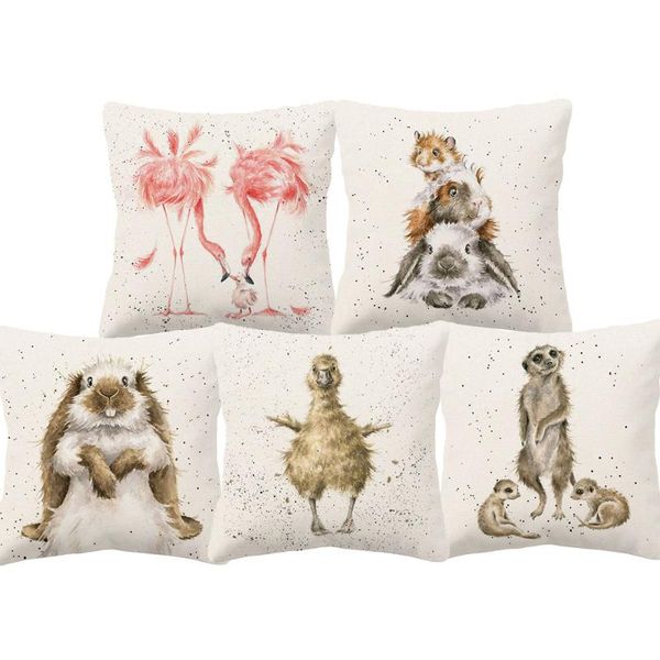cushion/decorative pillow baby animal flamingo duck guinea pig cow cushion covers hand painting animals home decor throw cover
cushion/decorative pillow baby animal flamingo duck guinea pig cow cushion covers hand painting animals home decor throw cover