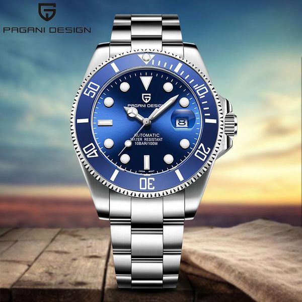 wristwatches pagani design mens watch mechanical sport business men waterproof stainless steel automatic men's blue fashion, Slivery;brown
wristwatches pagani design mens watch mechanical sport business men waterproof stainless steel automatic men's blue fashion, Slivery;brown