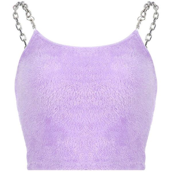 2021 fashion women summer casual sleeveless plush camis solid t shirt sleeveless fur metal chain strappy crop purple, White
2021 fashion women summer casual sleeveless plush camis solid t shirt sleeveless fur metal chain strappy crop purple, White