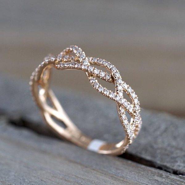 wedding rings exquisite sweet women's rose gold crystal zircon ring european engagement valentine's day gift banquet jewelry, Slivery;golden
wedding rings exquisite sweet women's rose gold crystal zircon ring european engagement valentine's day gift banquet jewelry, Slivery;golden