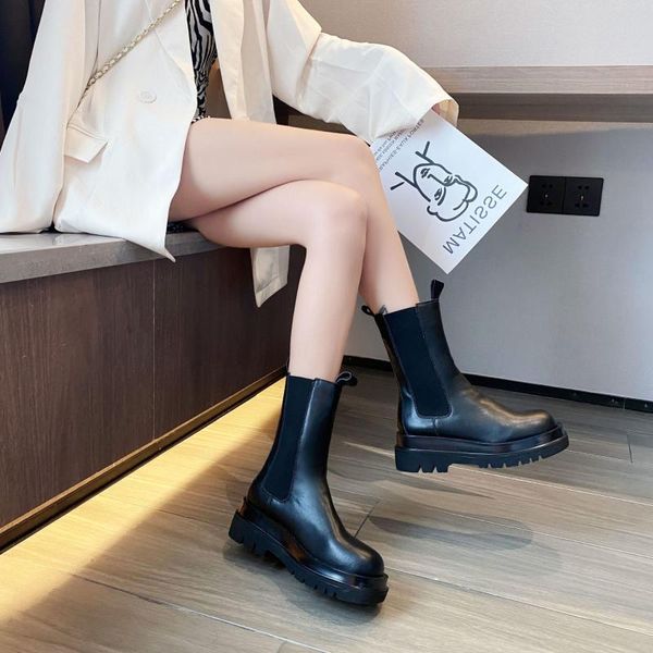 boots british wind net all leather and winter women's autumn red short boots, chelsey thick bottom chimney, Black
boots british wind net all leather and winter women's autumn red short boots, chelsey thick bottom chimney, Black