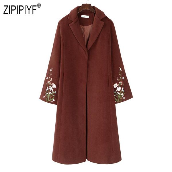women's trench coats 2021 autumn winter women trenches embroidery long sleeve turn down neck vintage woolen street style z2907, Tan;black
women's trench coats 2021 autumn winter women trenches embroidery long sleeve turn down neck vintage woolen street style z2907, Tan;black