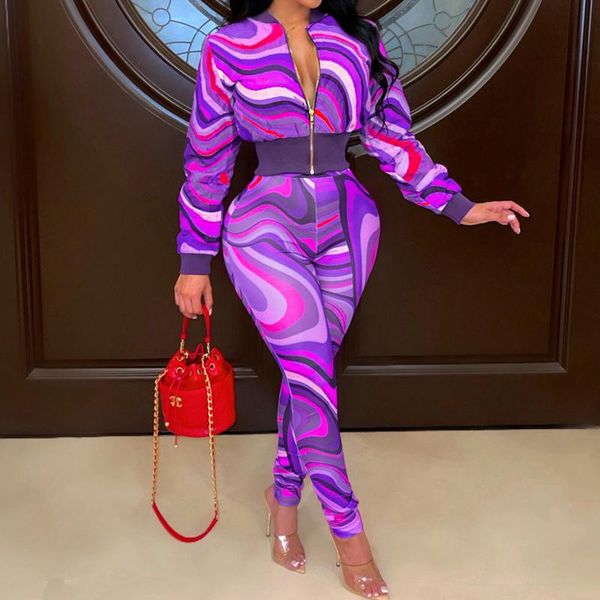 women's two piece pants autumn women fashion print set zipper and suit female casual slim outfits high street sprotwear, White
women's two piece pants autumn women fashion print set zipper and suit female casual slim outfits high street sprotwear, White