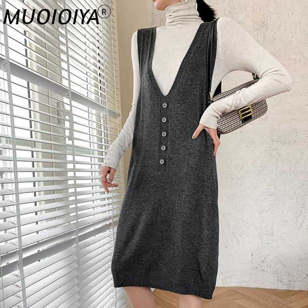 casual dresses chic winter oversize straight sleeveless cashmere sweater dress women thick knit long female knitted vest, Black;gray
casual dresses chic winter oversize straight sleeveless cashmere sweater dress women thick knit long female knitted vest, Black;gray