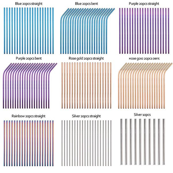 drinking straws 304 stainless steel straw bar accessories tools metal reusable bubble tea tubes for drinks
drinking straws 304 stainless steel straw bar accessories tools metal reusable bubble tea tubes for drinks