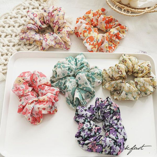 hair accessories summer chiffon floral large intestine circle south korea ins female fat bowel band, Slivery;white
hair accessories summer chiffon floral large intestine circle south korea ins female fat bowel band, Slivery;white