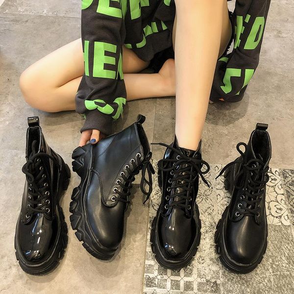 boots casual lace up female platform shoes women winter ankle ladies gladiator short vogue leather thick bottom, Black
boots casual lace up female platform shoes women winter ankle ladies gladiator short vogue leather thick bottom, Black