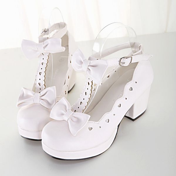 lolita sweet round-headed double bowknot kawaii buckles loli anime women's cosplay shoes high-heel six.5cm gwzc, Black
lolita sweet round-headed double bowknot kawaii buckles loli anime women's cosplay shoes high-heel six.5cm gwzc, Black