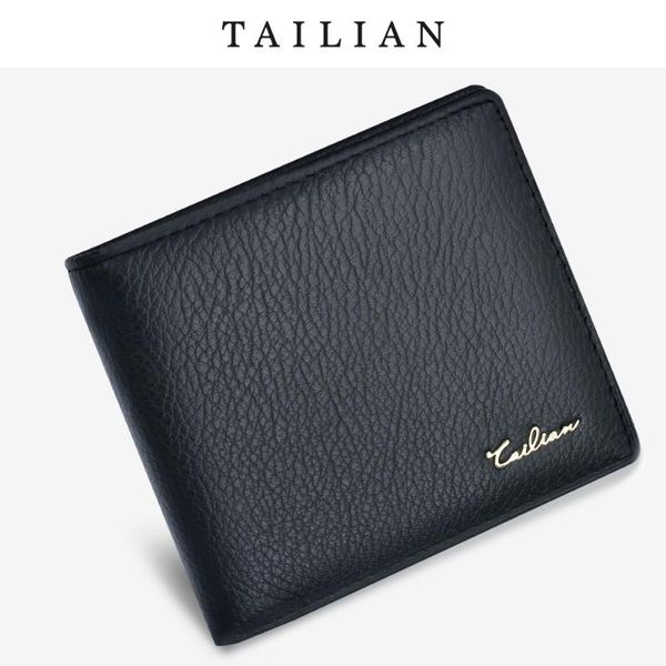wallets genuine leather business classic style luxury bissness men's wallet short purses money change coin holders bag, Red;black
wallets genuine leather business classic style luxury bissness men's wallet short purses money change coin holders bag, Red;black
