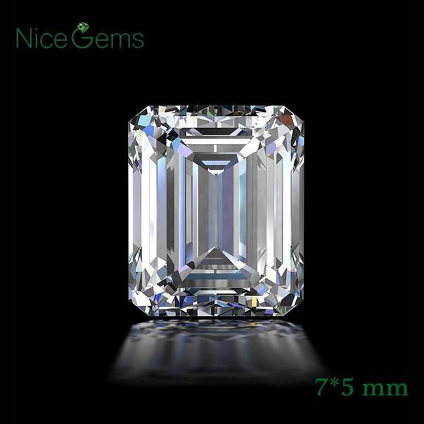 loose gemstones nicegems 1.01ctw emerald cut moissanite gemstone 7*5mm ef color stone lab created moissanits for rings jewelry making, Black
loose gemstones nicegems 1.01ctw emerald cut moissanite gemstone 7*5mm ef color stone lab created moissanits for rings jewelry making, Black