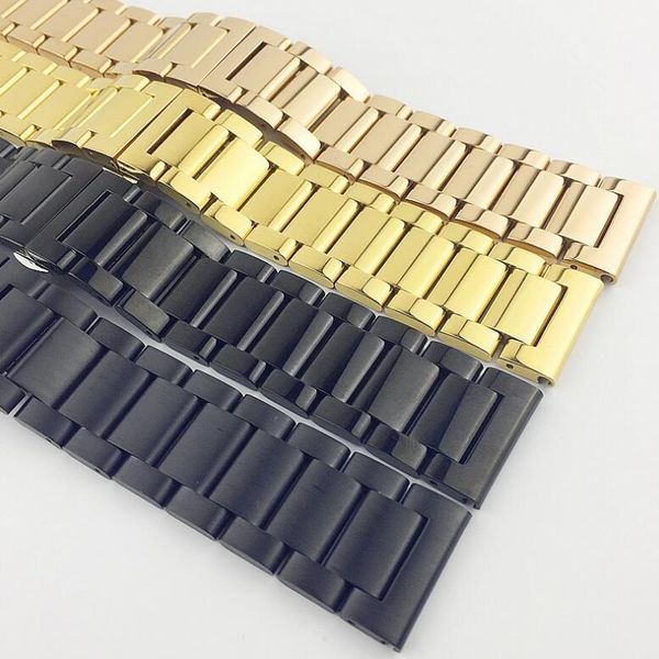 watch bands 4 colors stainless steel watchbands universal strap for smart metal band three links 18mm 20mm 22mm width, Black;brown
watch bands 4 colors stainless steel watchbands universal strap for smart metal band three links 18mm 20mm 22mm width, Black;brown