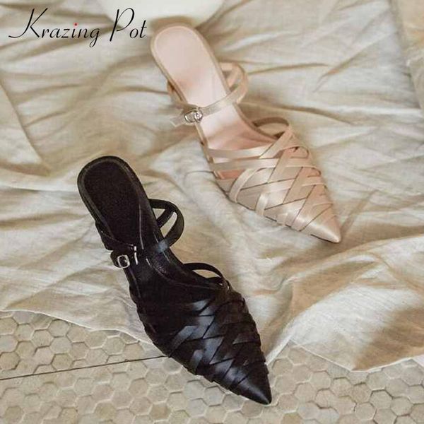 dress shoes krazing pot princess style chic weave satin solid pointed toe high heels slip on women fashion sweet slingback pumps l38, Black
dress shoes krazing pot princess style chic weave satin solid pointed toe high heels slip on women fashion sweet slingback pumps l38, Black