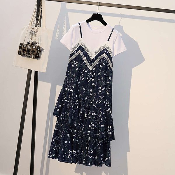2021 summer new large size women's fat sister age reduction cover belly loose show thin chiffon floral dress, Black;gray
2021 summer new large size women's fat sister age reduction cover belly loose show thin chiffon floral dress, Black;gray