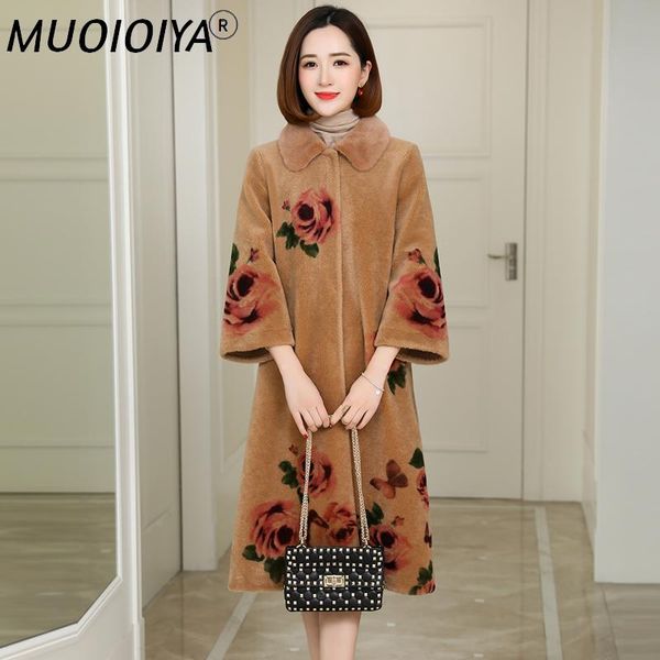 women's fur & faux winter coat women sheep shearling real female mink collar wool coats print long jacket manteau femme my4261, Black
women's fur & faux winter coat women sheep shearling real female mink collar wool coats print long jacket manteau femme my4261, Black