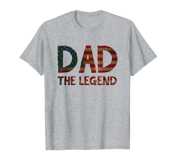 father's day 4th of july american usa gift - dad the legend t-shirt, White;black 
father's day 4th of july american usa gift - dad the legend t-shirt, White;black