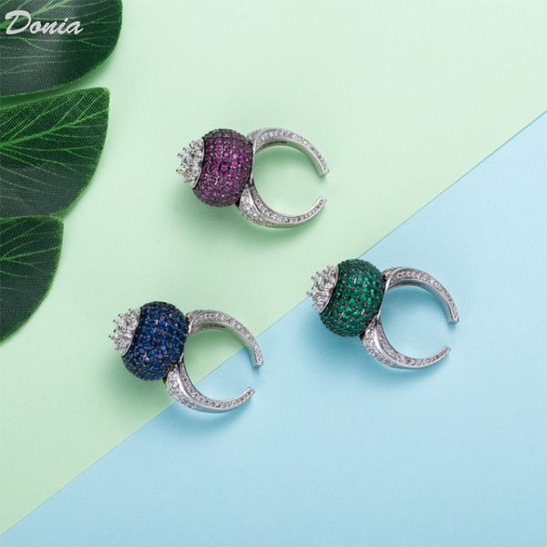 donia jewelry ring multi-layer red blue green three color full zircon ring european and american creative ring gift for men and women, Silver
donia jewelry ring multi-layer red blue green three color full zircon ring european and american creative ring gift for men and women, Silver