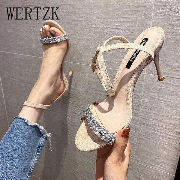 sandals women 2021 summer shoes woman 9cm thin heels high faux suede rhinestone narrow strap pumps lady wedding, Black
sandals women 2021 summer shoes woman 9cm thin heels high faux suede rhinestone narrow strap pumps lady wedding, Black