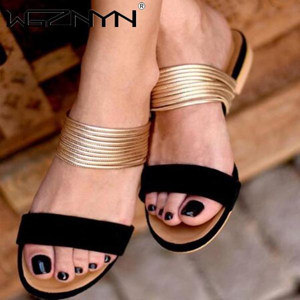 slippers fashion summer women plus size flat sandals slipper laides outdoor beach slides flip flops female, Black
slippers fashion summer women plus size flat sandals slipper laides outdoor beach slides flip flops female, Black