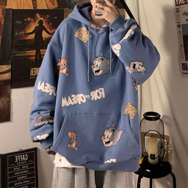 men's jackets novo padrão dos desenhos animados impressão hoodies das mulheres outono e inverno mais veludo grosso solto moletom casal, Black;brown
men's jackets novo padrão dos desenhos animados impressão hoodies das mulheres outono e inverno mais veludo grosso solto moletom casal, Black;brown