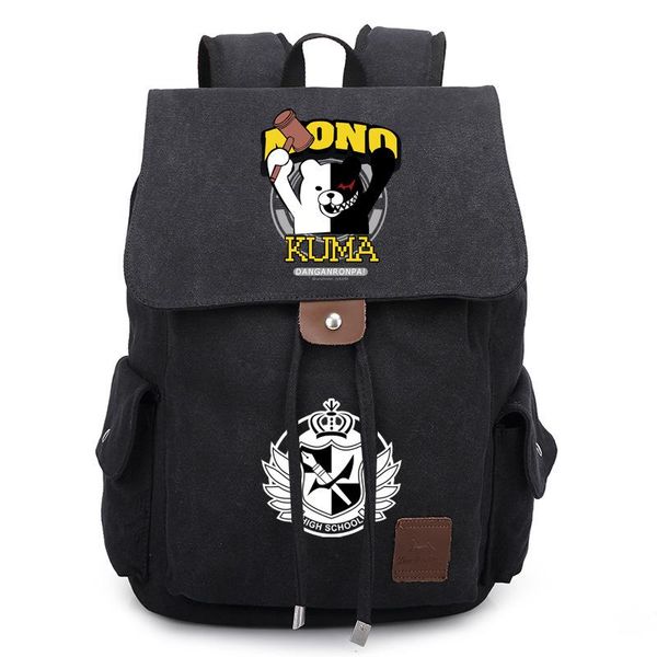 backpack danganronpa canvas black white bear printed bag rucksack travel book school boy girls gift
backpack danganronpa canvas black white bear printed bag rucksack travel book school boy girls gift