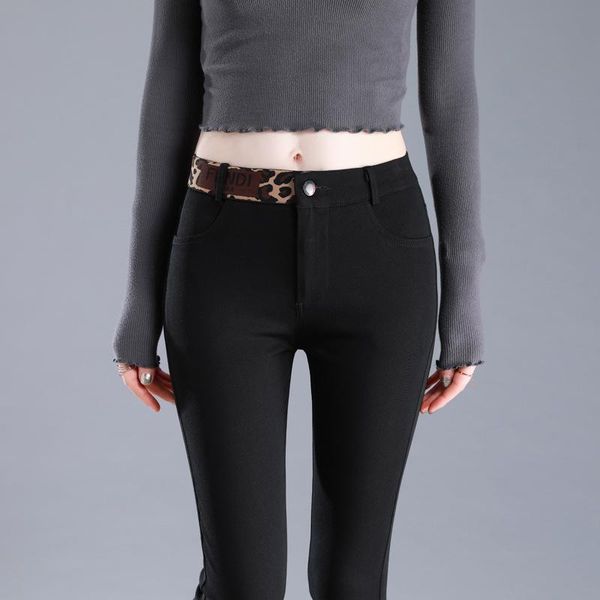 women's leggings 2021 style outer wear high waist slimming pencil pants black v
women's leggings 2021 style outer wear high waist slimming pencil pants black v