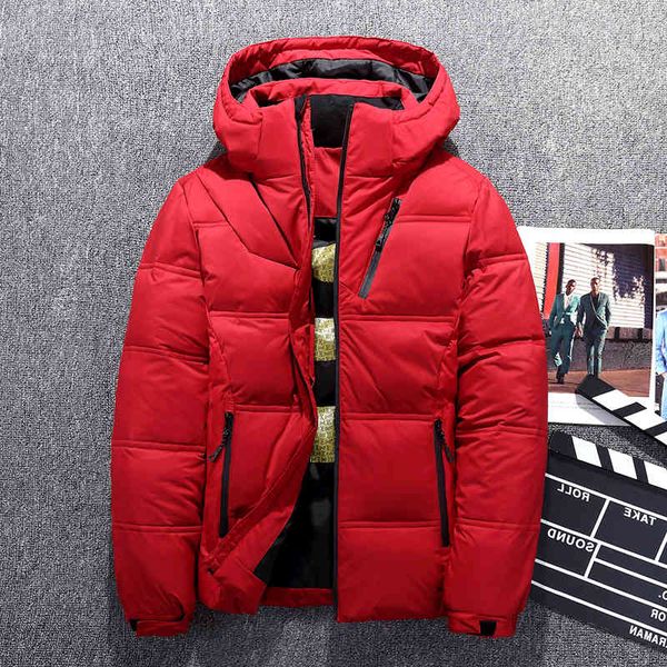 2019 brand winter men down jacket casual s and coats thick parka outwear male clothing, Black