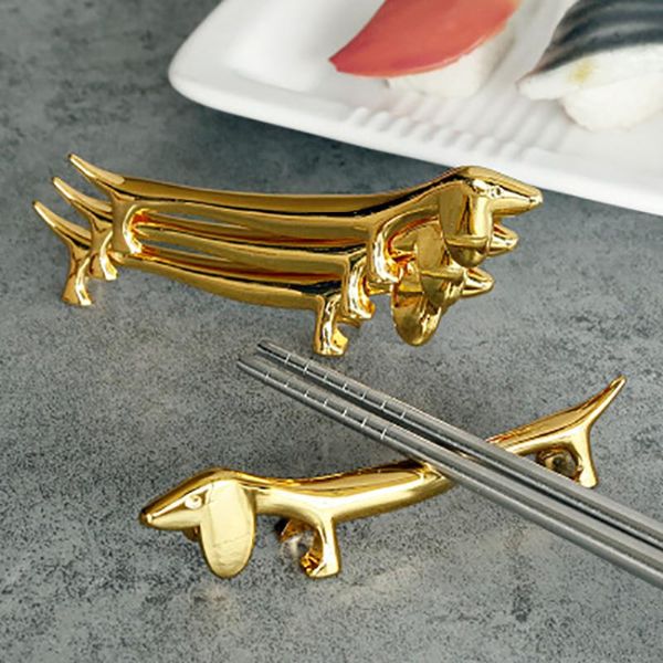 1pc chopstick holder novel metal dog pattern sturdy durable chopsticks rest spoon stand fork knife holder decoration
1pc chopstick holder novel metal dog pattern sturdy durable chopsticks rest spoon stand fork knife holder decoration