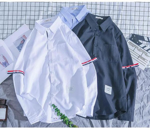 men's casual shirts puimentiua mens loose fit pure cotton shirt chest pocket men buttons streetwear turn-down collar male classic, White;black
men's casual shirts puimentiua mens loose fit pure cotton shirt chest pocket men buttons streetwear turn-down collar male classic, White;black