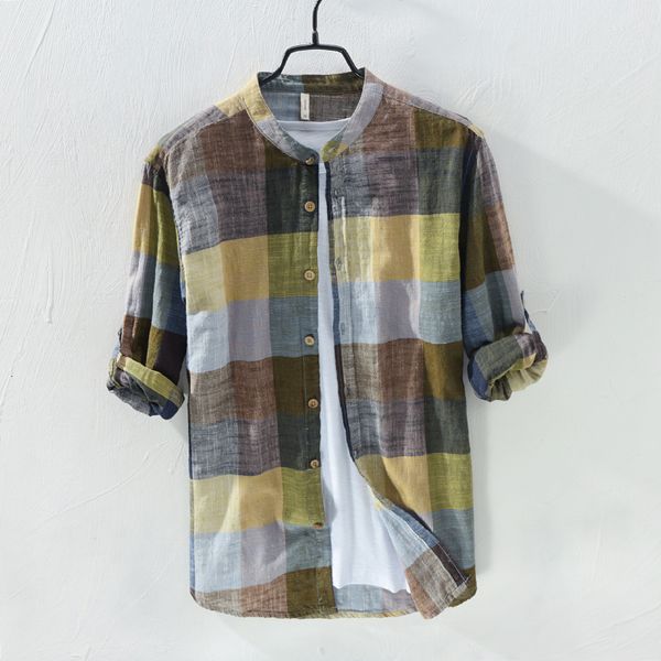 2021 new spring long sleeve retro linen brand fashion plaid shirt men casual cotton mens shirts camiseta masculina 3xl oxn8, White
2021 new spring long sleeve retro linen brand fashion plaid shirt men casual cotton mens shirts camiseta masculina 3xl oxn8, White