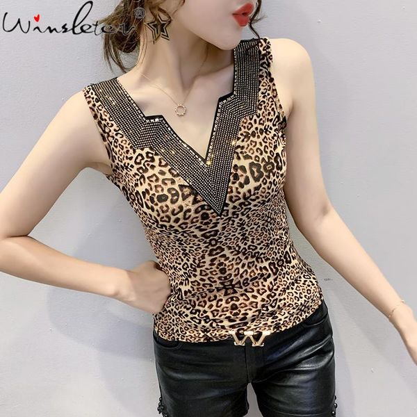 women's tanks & camis summer european clothes vest fashion v-neck leopard shiny diamonds women sleeveless bottoming shirt 2021 t14, White
women's tanks & camis summer european clothes vest fashion v-neck leopard shiny diamonds women sleeveless bottoming shirt 2021 t14, White