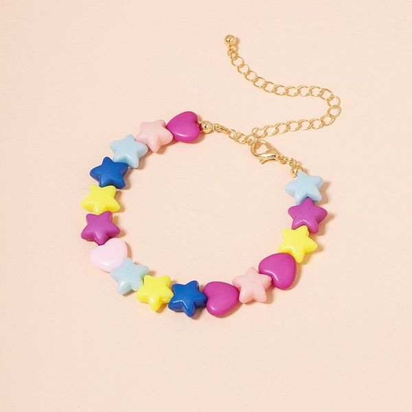 charm bracelets fashion cute colorful star heart acrylic resin for women boho vintage candy color geometric bracelet egirl jewelry, Golden;silver
charm bracelets fashion cute colorful star heart acrylic resin for women boho vintage candy color geometric bracelet egirl jewelry, Golden;silver