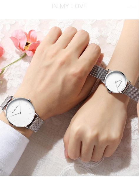 wristwatches chenxi men and women fashion luxury rose gold couple watches simple ultra thin quartz dial elegant dress ladies gift wristwatch, Slivery;brown
wristwatches chenxi men and women fashion luxury rose gold couple watches simple ultra thin quartz dial elegant dress ladies gift wristwatch, Slivery;brown