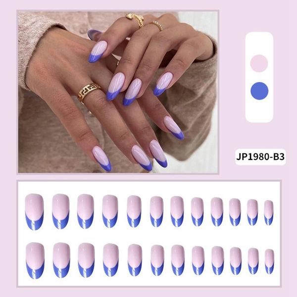 false nails 24pcs/box detachable french full cover artificial fake blue&purple long almond nail tip tips wearable, Red;gold
false nails 24pcs/box detachable french full cover artificial fake blue&purple long almond nail tip tips wearable, Red;gold