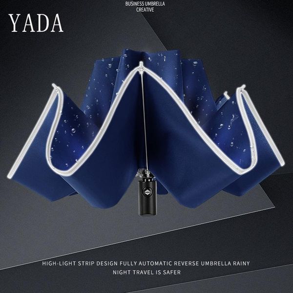 umbrellas yada reflective stripe pattern reverse umbrella folding rainy automatic for women men uv outdoor yd162
umbrellas yada reflective stripe pattern reverse umbrella folding rainy automatic for women men uv outdoor yd162
