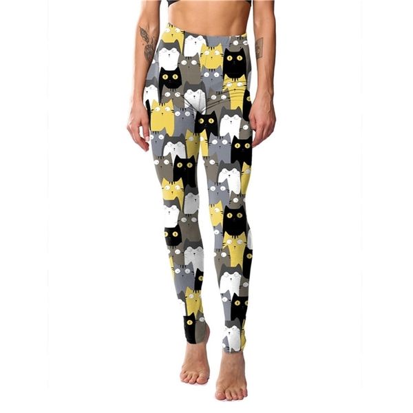 cartoon fitness women leggings cat print elastic leggins polyester plus size ankle-length pants 211218, Black
cartoon fitness women leggings cat print elastic leggins polyester plus size ankle-length pants 211218, Black