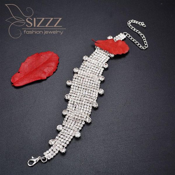 charm bracelets 2021 european and american exaggerated bohemian punk style personality rhinestones bracelet&bangles for women, Golden;silver
charm bracelets 2021 european and american exaggerated bohemian punk style personality rhinestones bracelet&bangles for women, Golden;silver