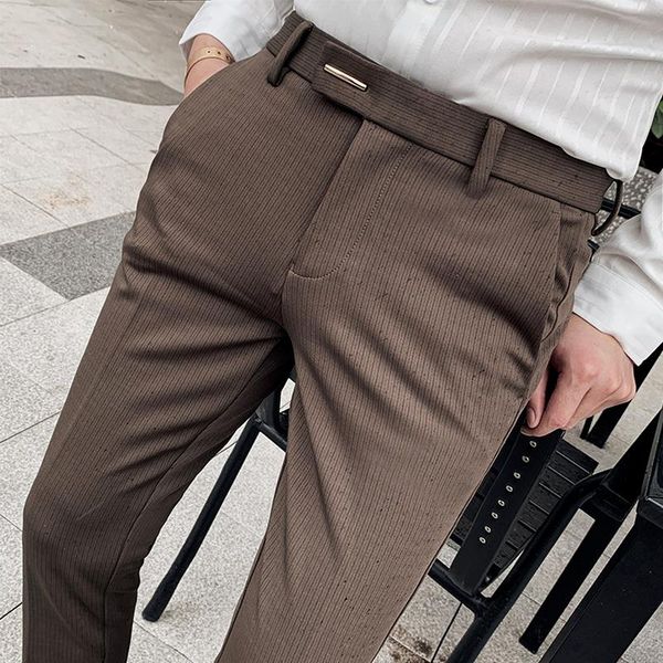 men's suits & blazers suit trousers for men dress pants autumn pinstripe business casual fashion clothing full length, White;black
men's suits & blazers suit trousers for men dress pants autumn pinstripe business casual fashion clothing full length, White;black