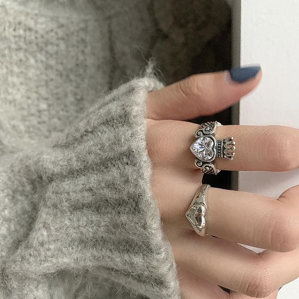 wedding rings timeonly vintage crown bling crystal love heart for women lover valentine day gift open ring jewellery korean, Slivery;golden
wedding rings timeonly vintage crown bling crystal love heart for women lover valentine day gift open ring jewellery korean, Slivery;golden
